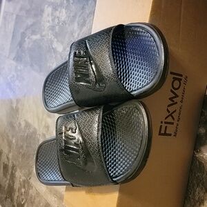 Men's Black Nike Slides size 12